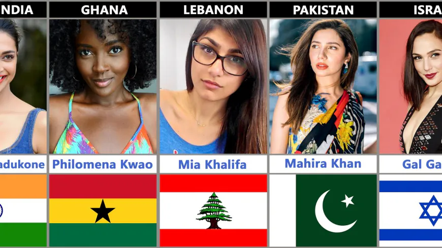 Most Beautiful girl From Different Countries | Most Beautiful Women In Each Country