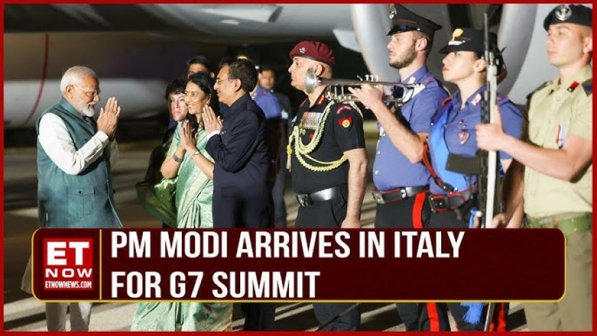 PM Modi Arrives In Italy For G7 Summit