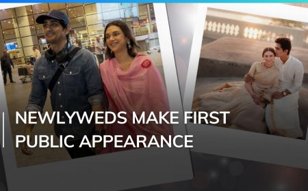 Aditi Rao Hydari and Siddharth make First Public Appearance after Marriage, hold hands at Mumbai airport. Watch