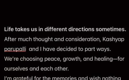 'Life takes us in different directions': Saina Nehwal announces separation from Parupalli Kashyap